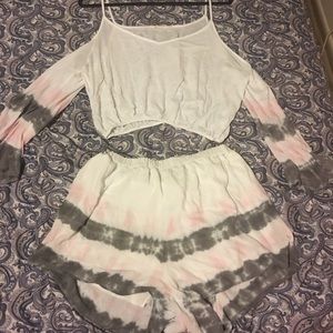 Long Sleeved Two Piece Short Set