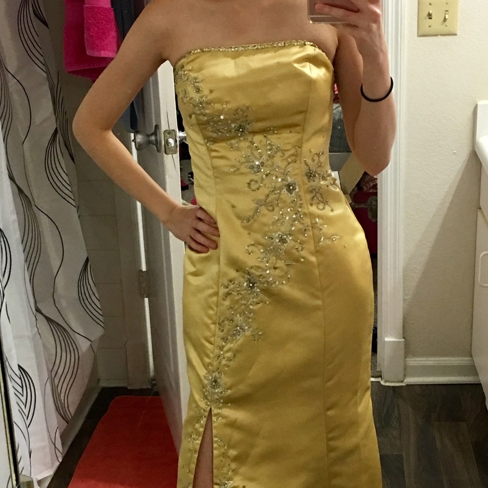 Gold formal/prom dress