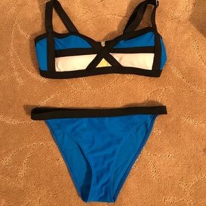 Blue Geometric Bikini