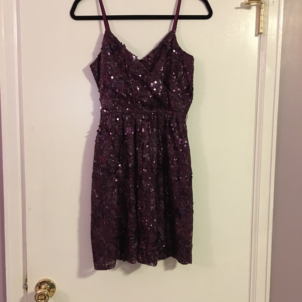 Sequined cocktail dress