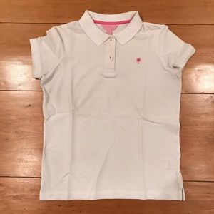 Lilly Pulitzer White Polo T Shirt