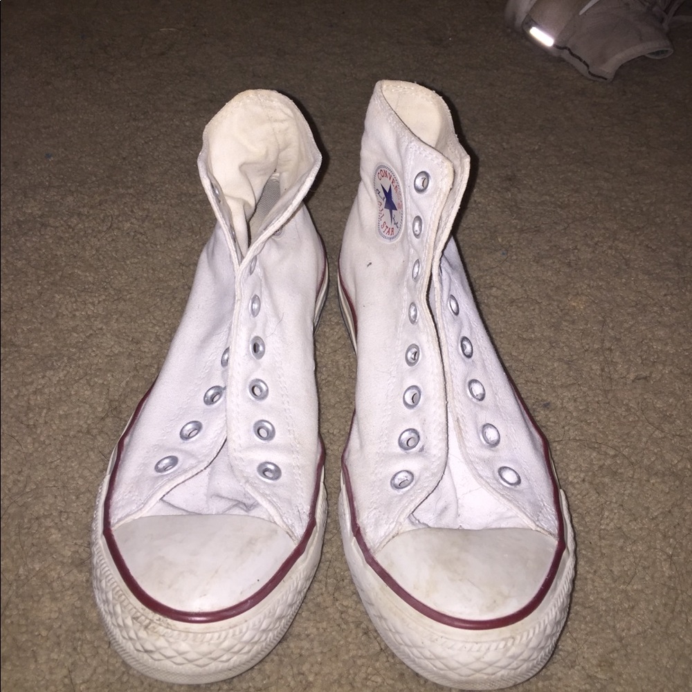 High top white converse