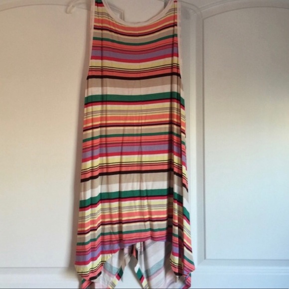 SOLD-American Rag Multi-Colored Striped Tank - Picture 3 of 4