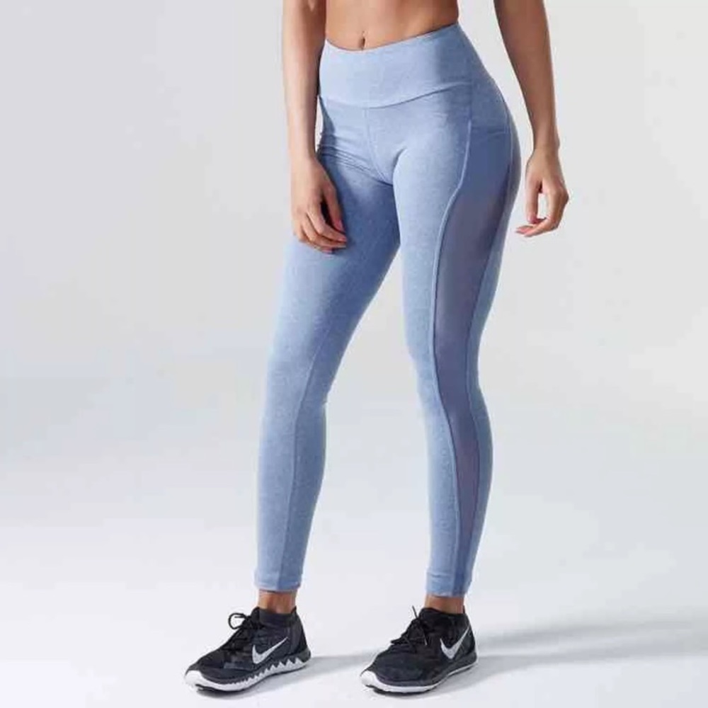 Dry Sculpture GYMSHARK Leggings in light blue mesh