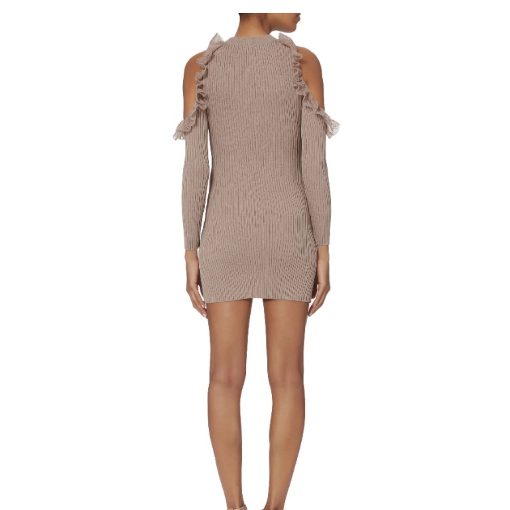 NWT: self-portrait sz sm cold shoulder zip up dres - Picture 4 of 4