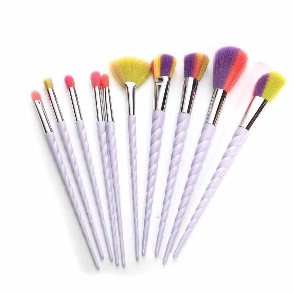 🌹🌹New 10pcs Rainbow Unicorn Brushes Set