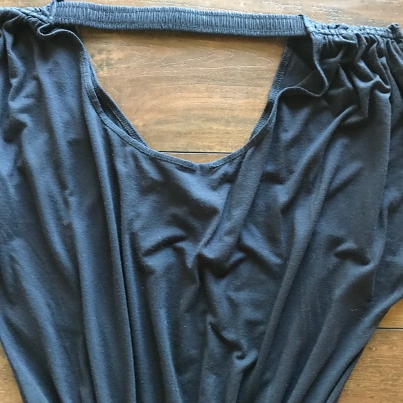 Max Studio Navy Knit Romper - Picture 2 of 7