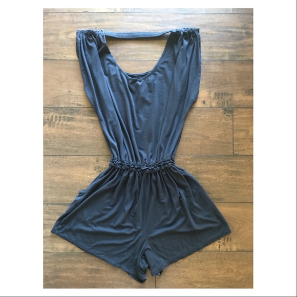 Max Studio Navy Knit Romper - Picture 7 of 7