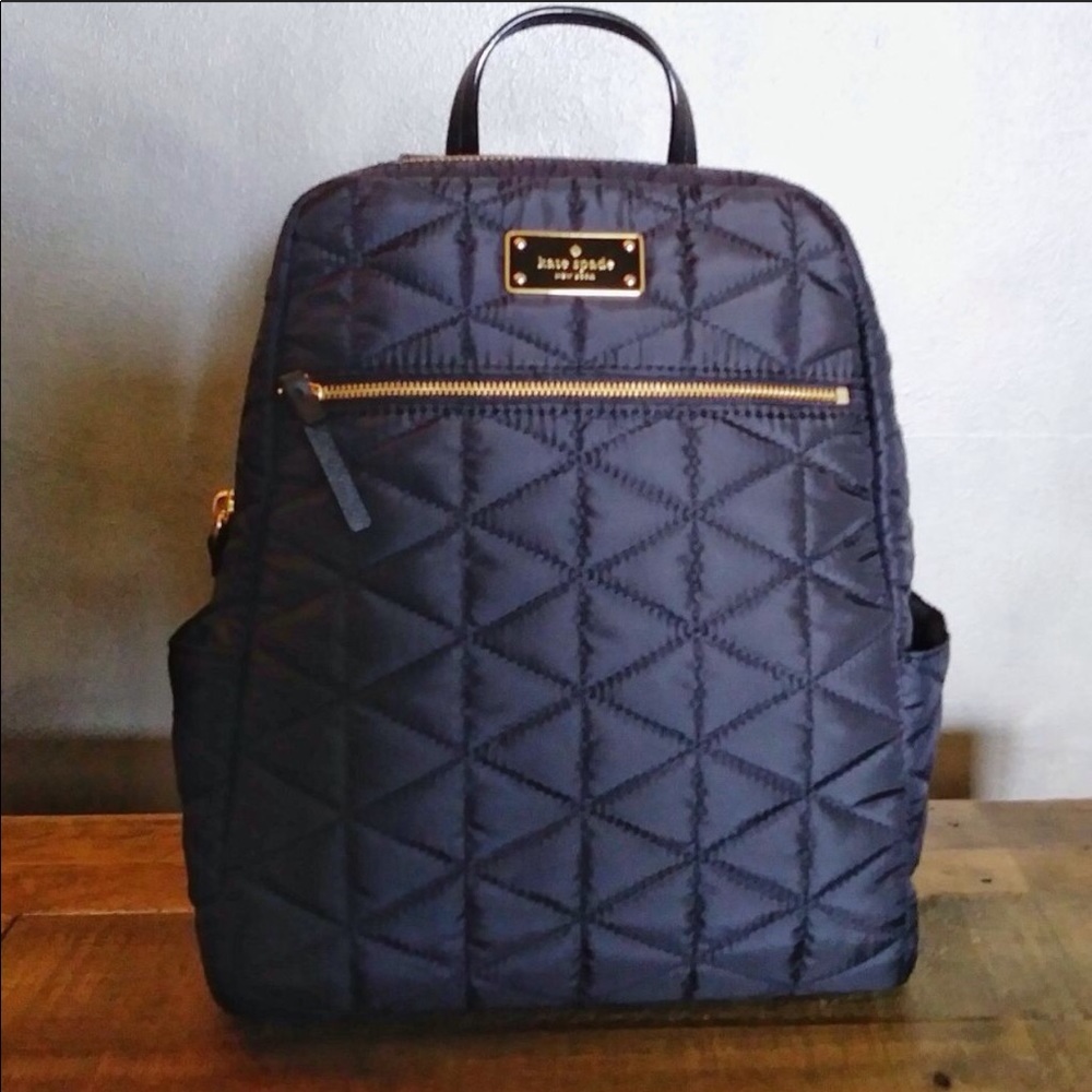 Kate Spade black quilted backpack - Picture 3 of 8