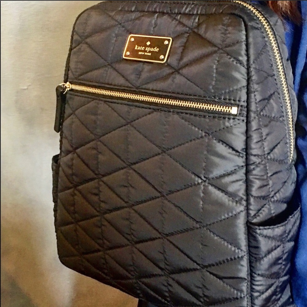 Kate Spade black quilted backpack - Picture 7 of 8