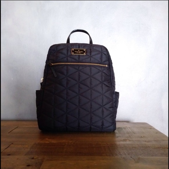 Kate Spade black quilted backpack - Picture 5 of 8