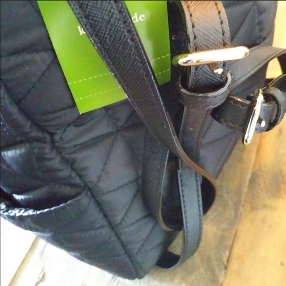 Kate Spade black quilted backpack - Picture 6 of 8