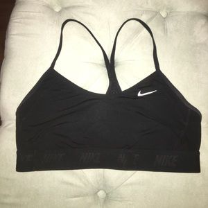 Black Nike sports bra