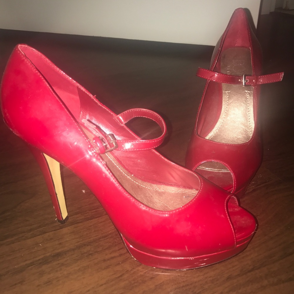BCBG Red Maryjane Pumps