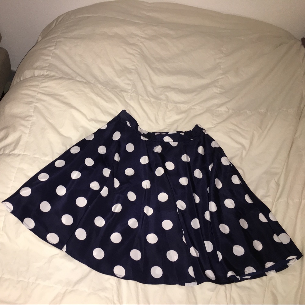 Mini polka dot skirt