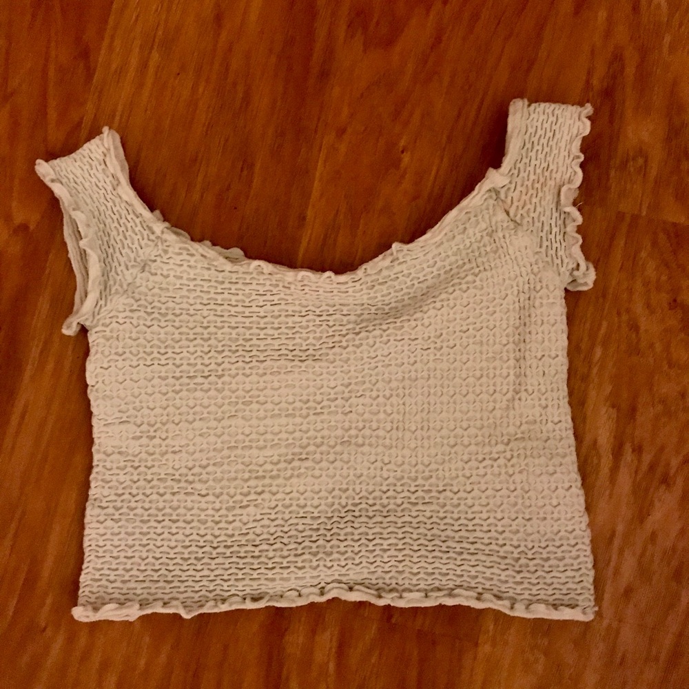 Free People Smocked Crop Top