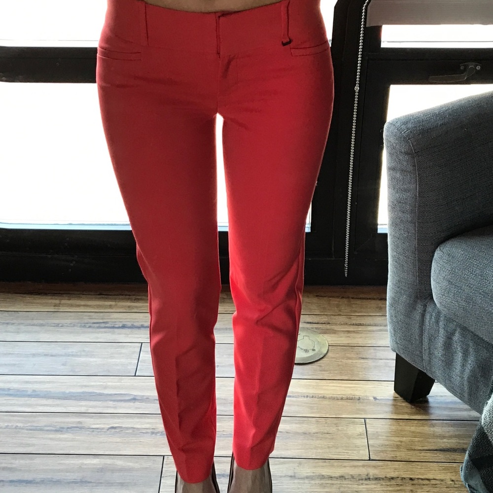 Reddish orange The Limited ankle pants