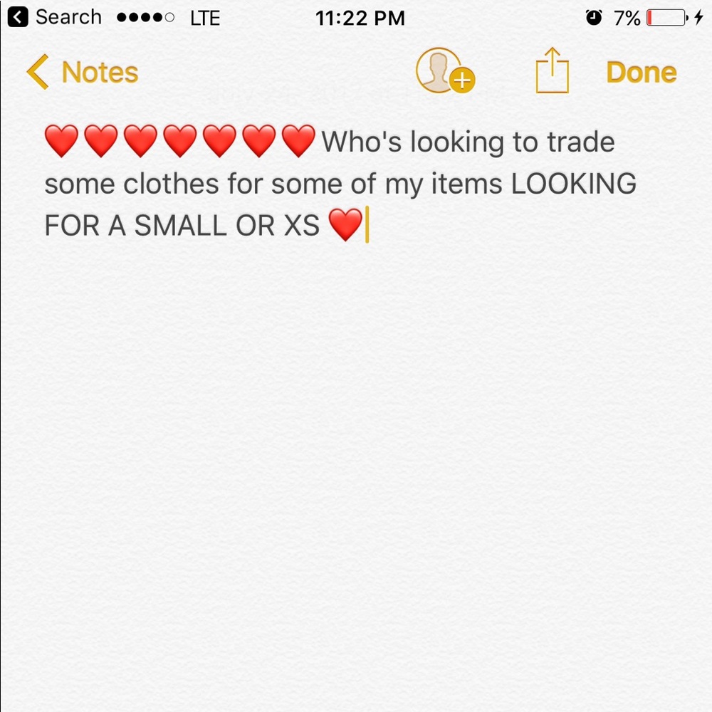 Trade anyone ?