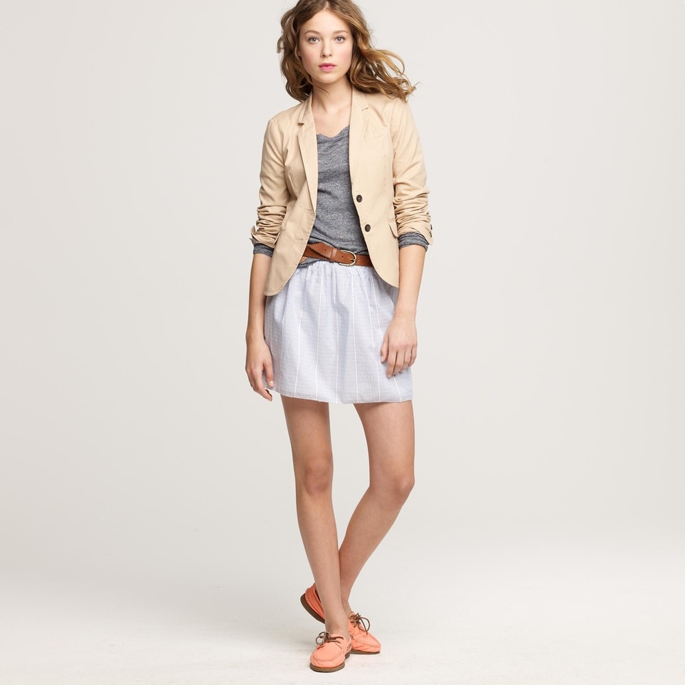 J.Crew | 00 | Light Blue Stripe Skirt Mini