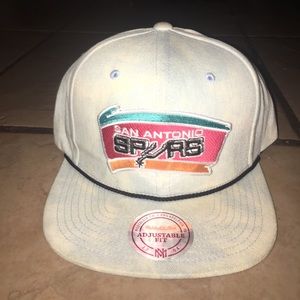 An acid washed color San Antonio's spurs snapback