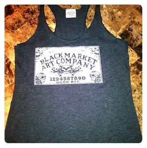 Black Market Art Company racer back tank top