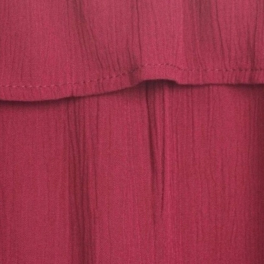 WILA Maroon Ruffle Off Shoulder Dress - Picture 4 of 6