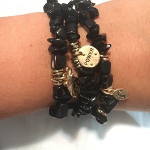Black beaded bracelet!
