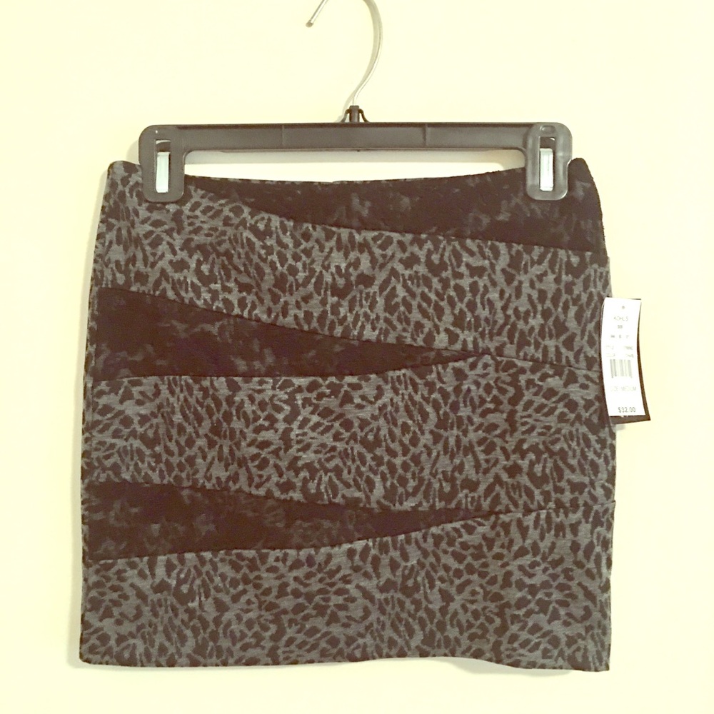 Leopard and lace miniskirt NWT