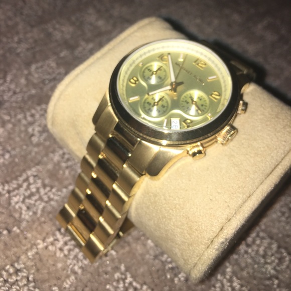 Gold Michael kors watch main image 4