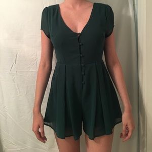 Emerald Green Romper