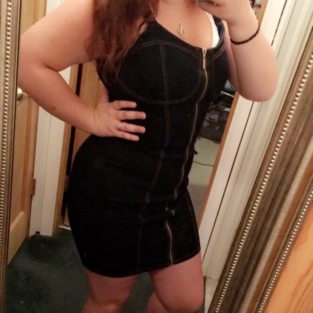 Nicki Minaj Large Denim mini dress