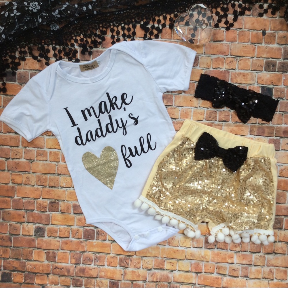 Boutique Baby Girl Glitzy 3pc set