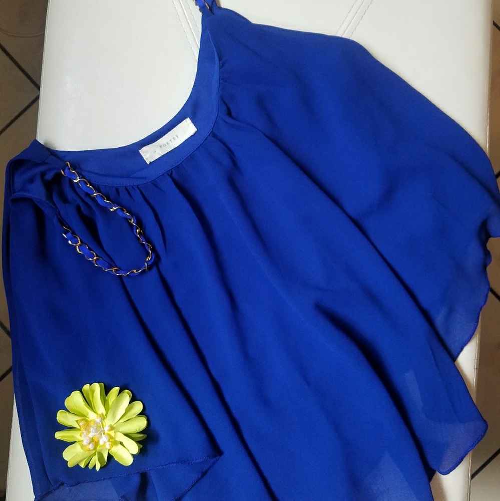 NEW! Crop top electric blue