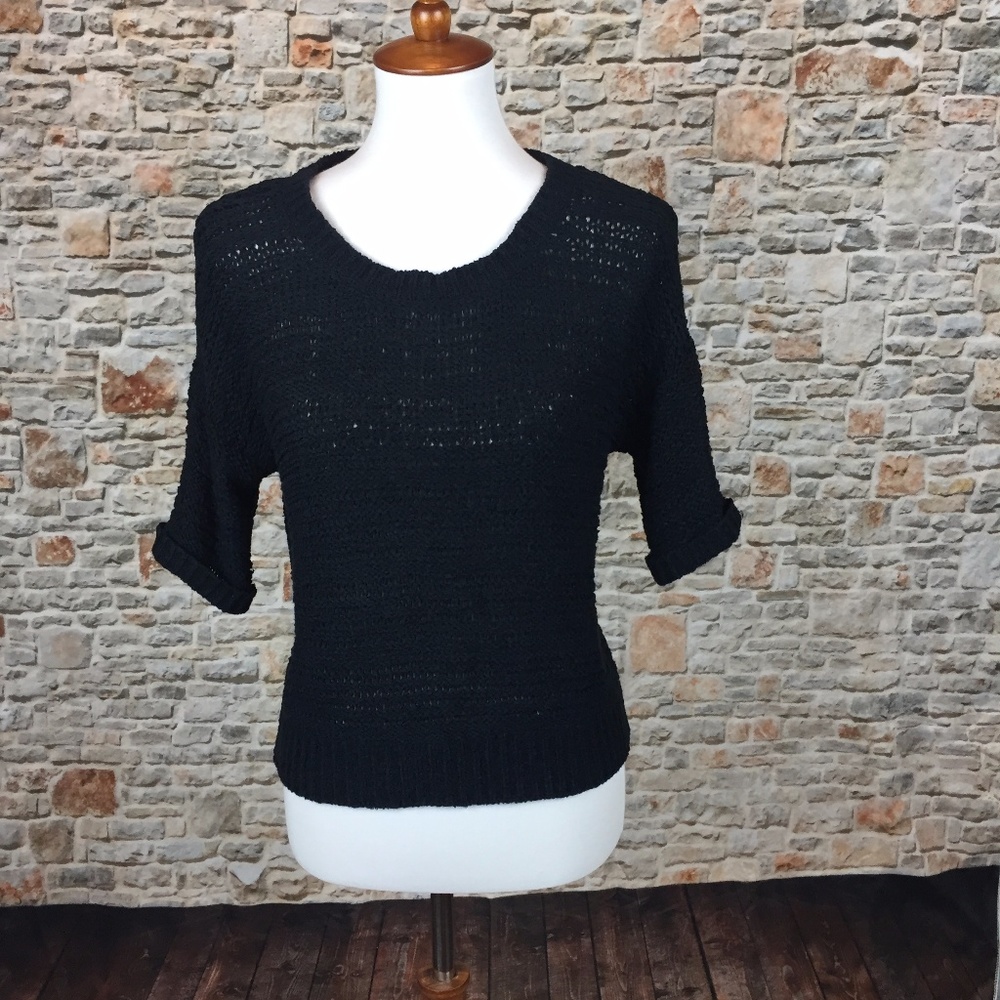 Mossimo Women's Loose Knit 3/4 Sleeve Sweater XS