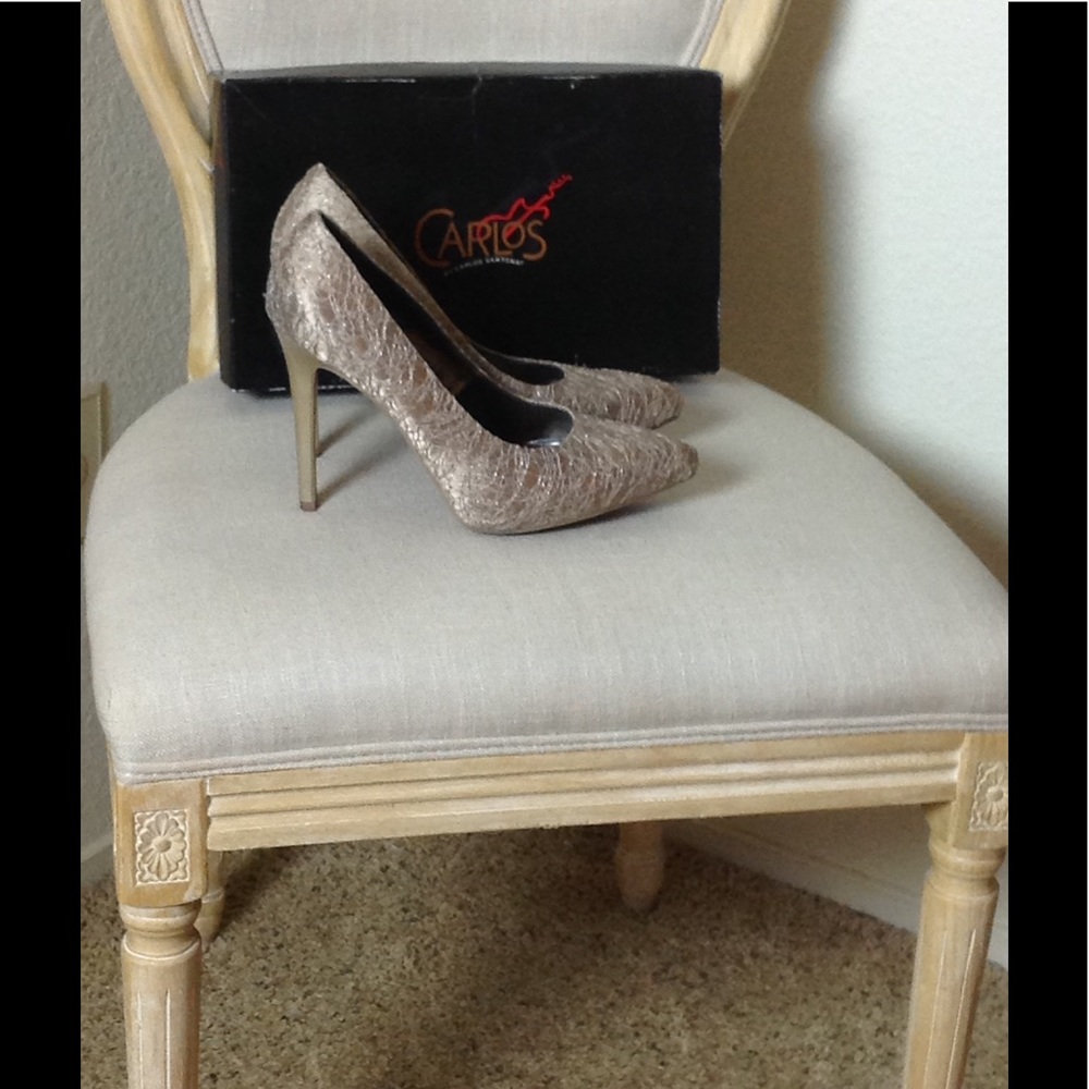 Gold Carlos Stilettos