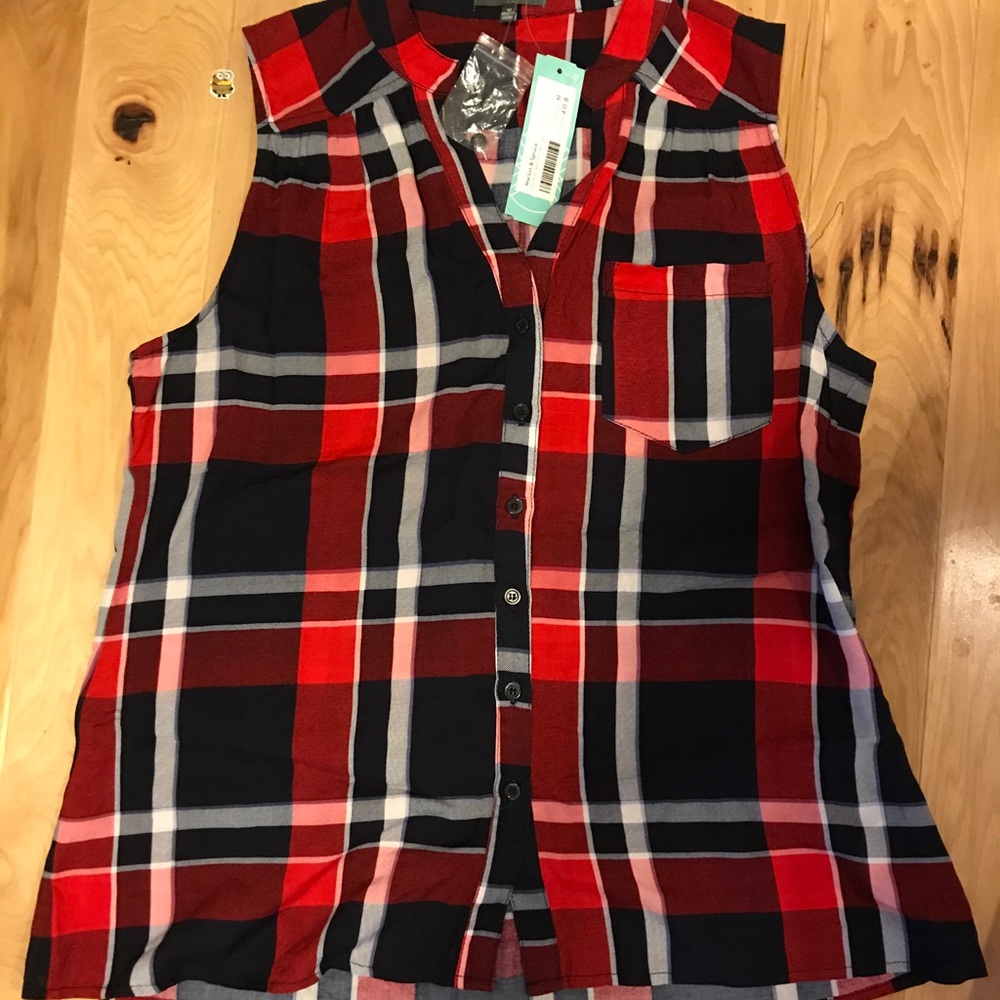 plaid tank