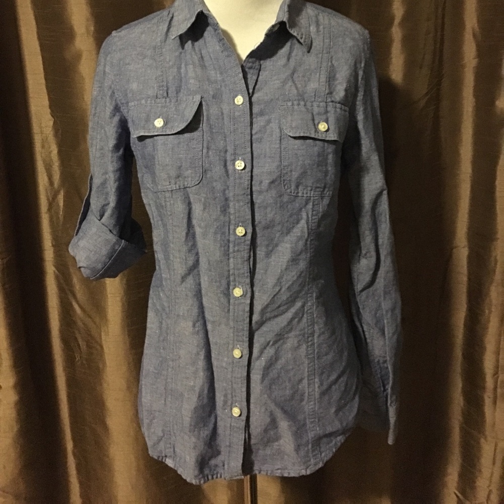Banana Republic light denim button down