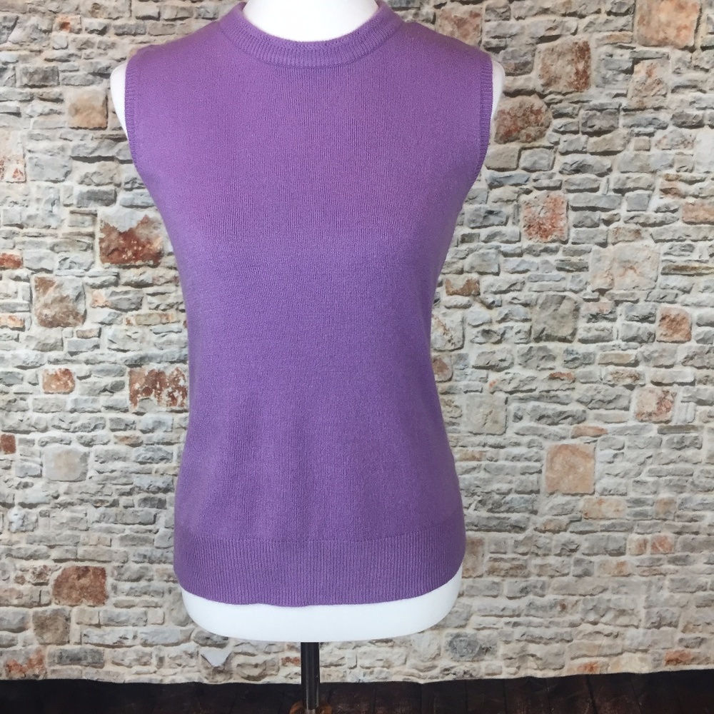 London Fog Women's Sleeveless Sweater Sz L