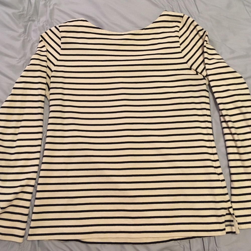 Long sleeve JCrew Navy Blue&Cream