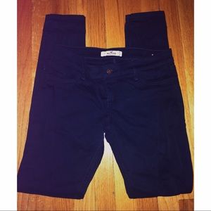Hollister Navy blue skinny leg pant