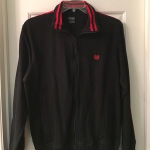 EUC. Men's Chaps full zip black and red jacket.