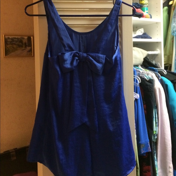 Silky Candies Blue Flowy Top - Picture 4 of 4