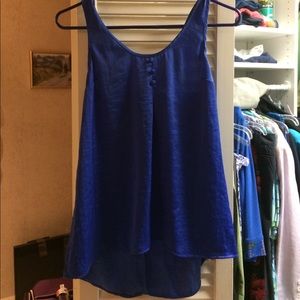 Silky Candies Blue Flowy Top