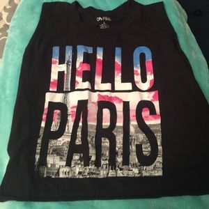 Crop top/ graphic tee