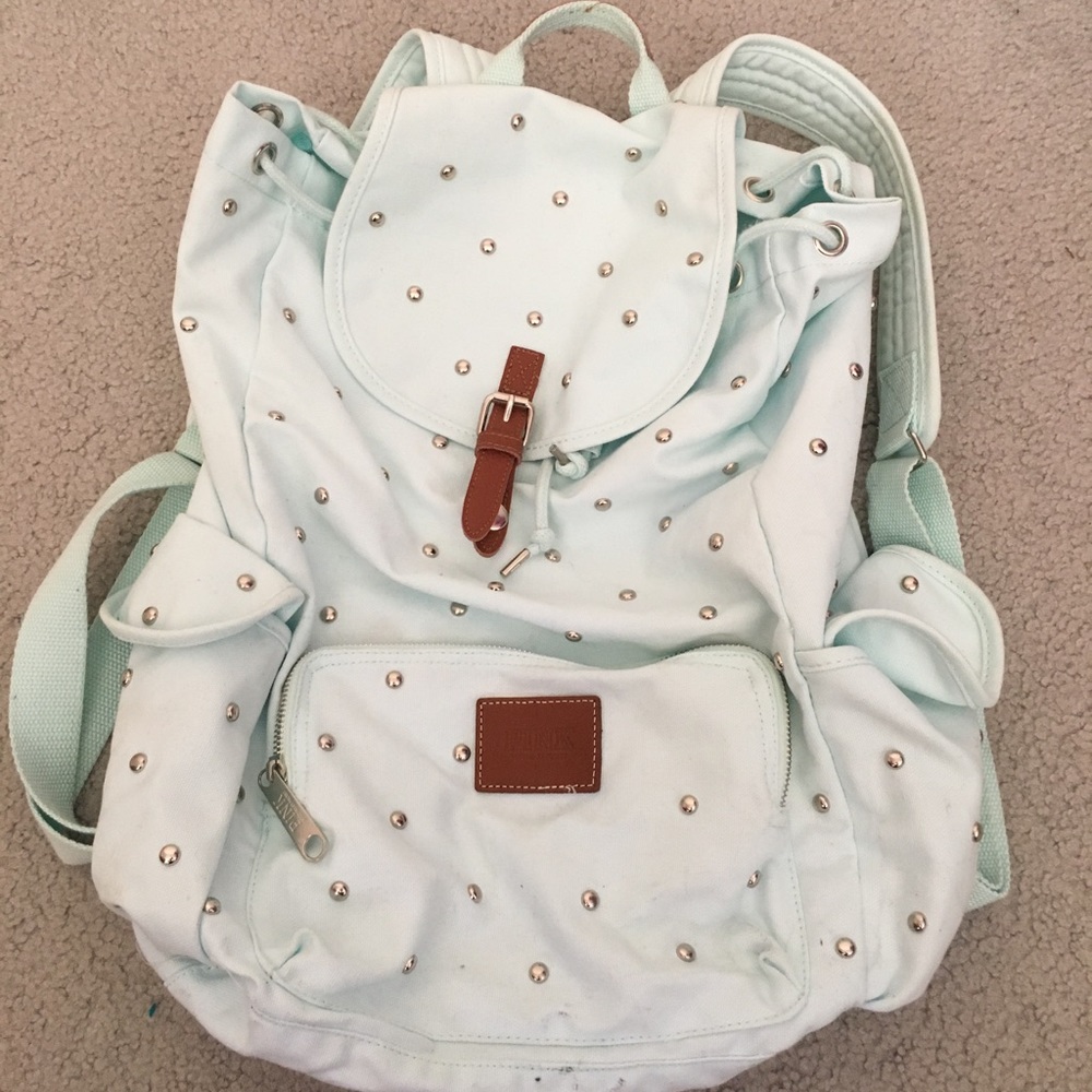 VS pink studded backpack