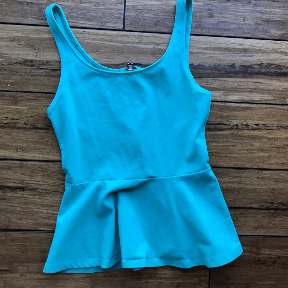 Blue/Teal Express peplum top