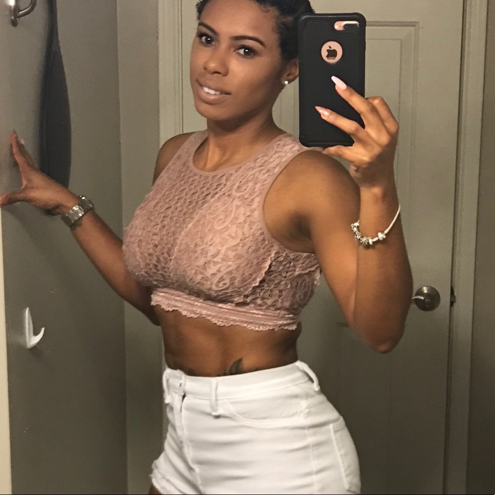 Lace halter