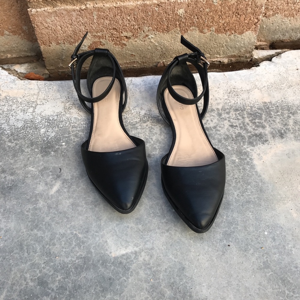 Leather flats