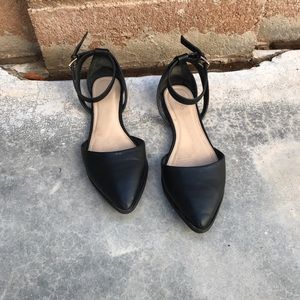 Leather flats