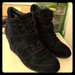 Black ASH sneaker wedges